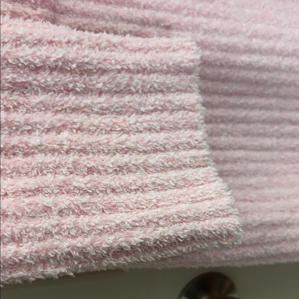 Elegant Pink Cowl Neck Sweater Dress - Picture 13 of 14